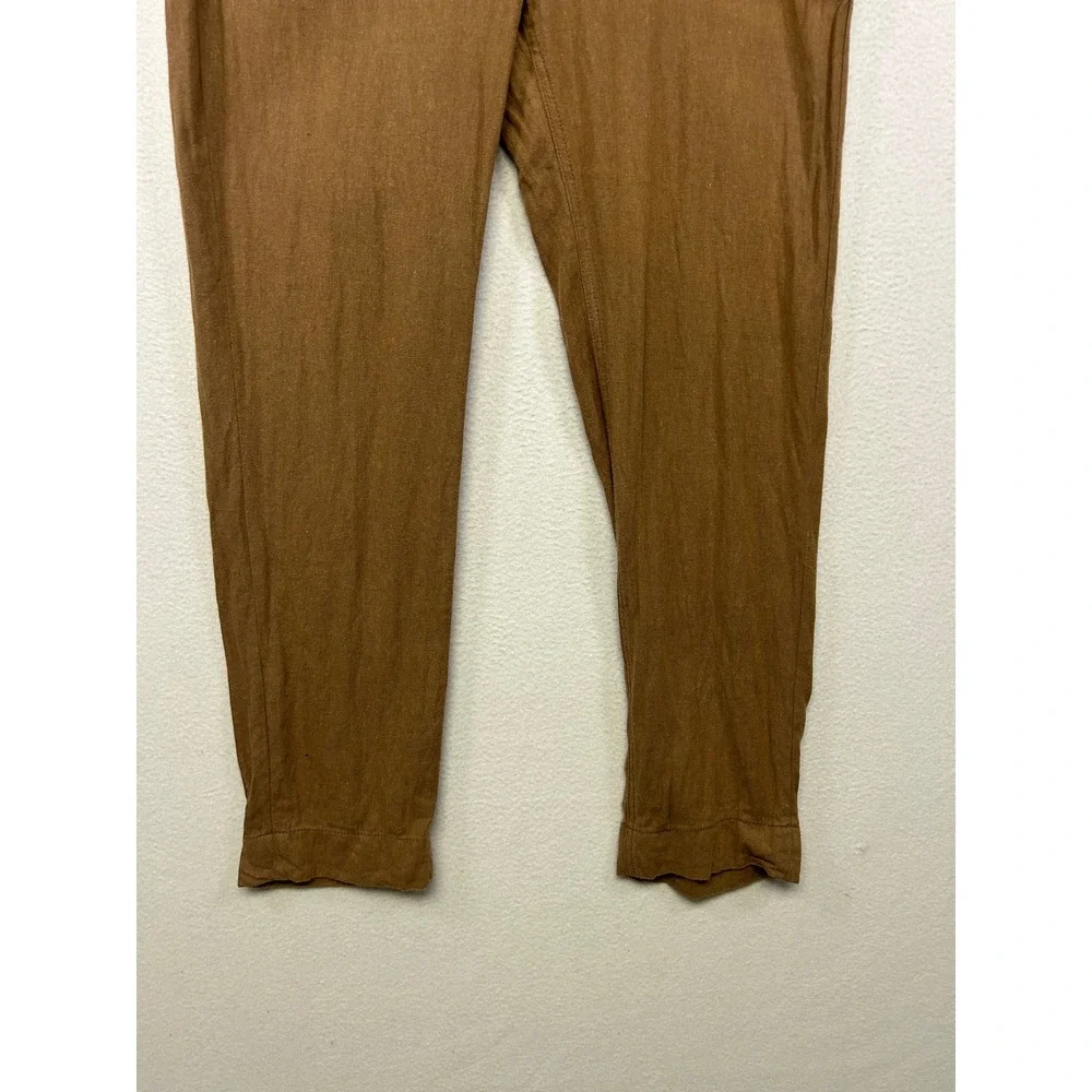 Linen Blend Coastal Banana Republic Mens 32x32 Brown Slim-Straight Chino Pants